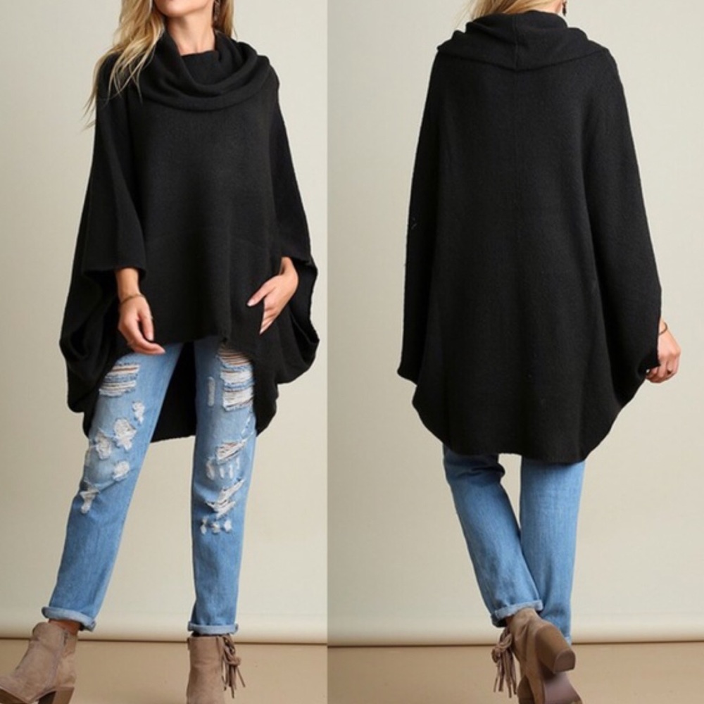 ✨✅ CHARCOAL Softest Parka/Poncho